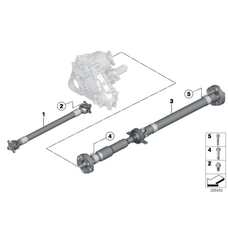 Arbre de transmission - Pièce d'origine BMW 26209488491