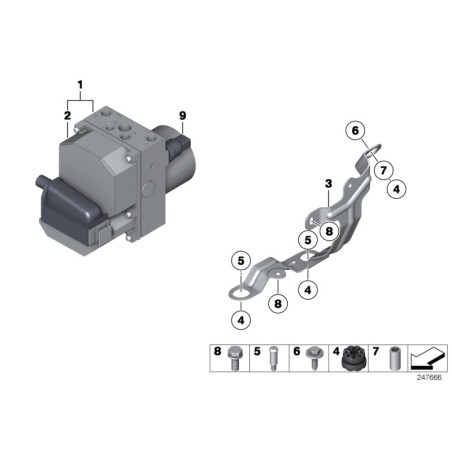 Capteur de pression Dsc - Pièce d'origine BMW 34511165467