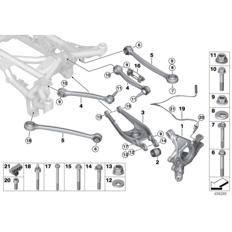 Boulon excentrique - Pièce d'origine BMW 07146888627