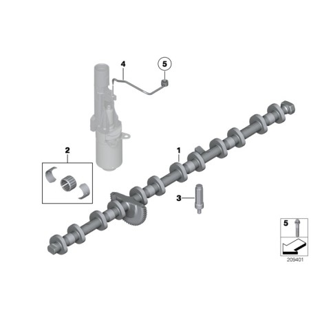 Roulement d'arbre excentrique - Pièce d'origine BMW 11377615379