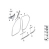 Protection de bordure de porte avant - Pièce d'origine BMW 51727317811 Protection de bordure de porte avant - Pièce d'origine BMW 51727317811