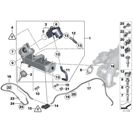 Soupape EGR - Pièce d'origine BMW 11717810871
