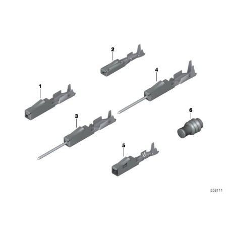 Câble électrique avec terminal - Pièce d'origine BMW 61130006665