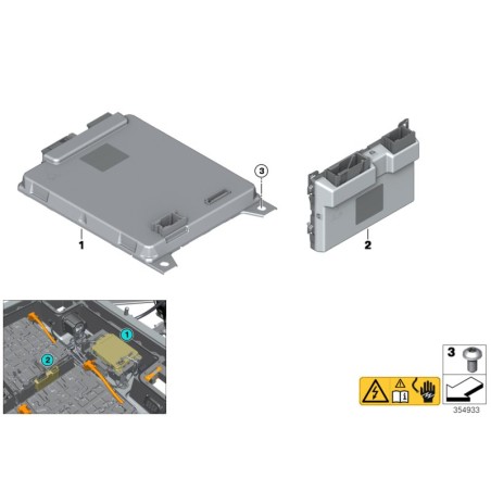 Contrôleur de gestion de mémoire électronique - Pièce d'origine BMW 61278648060 Contrôleur de gestion de mémoire électronique - Pièce d'origine BMW 61278648060