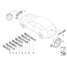 Emblème - Pièce d'origine BMW 51147008540 Emblème - Pièce d'origine BMW 51147008540