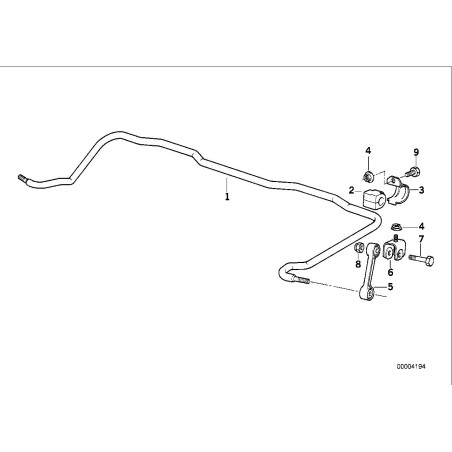 Support de montage de barre de liaison - Pièce d'origine BMW 33551136393