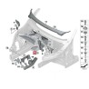 Couvercle du compartiment moteur côté gauche N/S - Pièce d'origine BMW 51757325411 Couvercle du compartiment moteur côté gauche N/S - Pièce d'origine BMW 51757325411