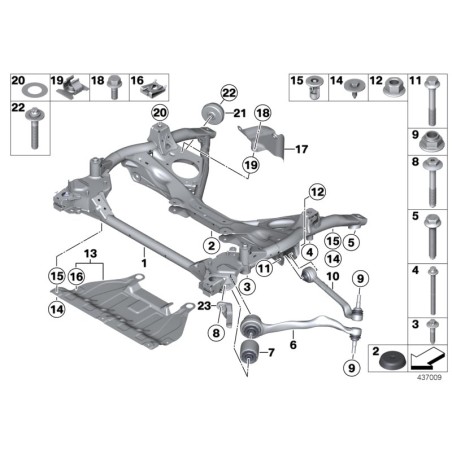 Protection du moteur - Pièce d'origine BMW 31146850067