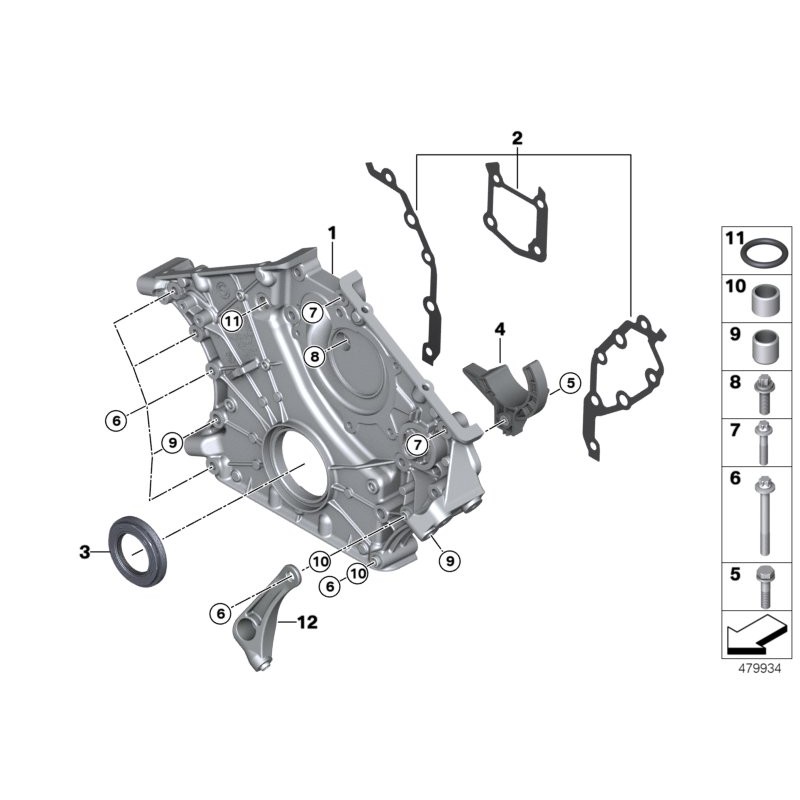 Joint torique de joint d'étanchéité de tuyau de liquide de refroidissement du moteur - Pièce d'origine BMW 11531710048