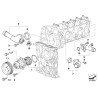 Thermostat de liquide de refroidissement du moteur avec boîtier - Pièce d'origine BMW 11531437085 Thermostat de liquide de refroidissement du moteur avec boîtier - Pièce d'origine BMW 11531437085