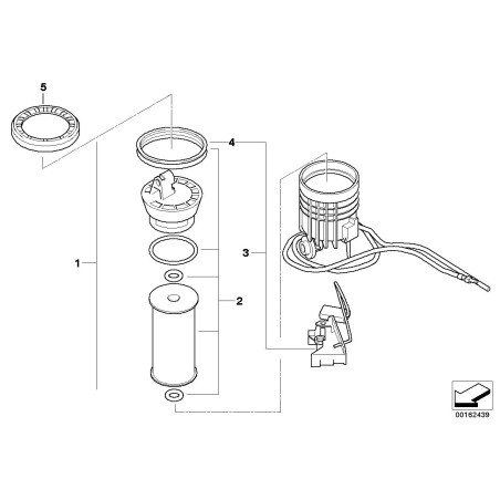 Joint de pompe à carburant moteur - Pièce d'origine BMW 16111184084
