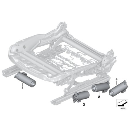 Moteur longitudinal - Pièce d'origine BMW 67316973592