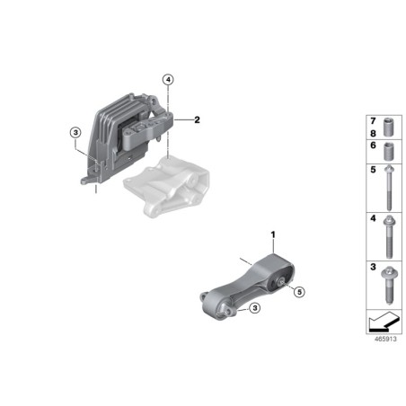Support moteur - Pièce d'origine BMW 22116875630