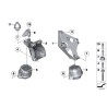 Support de montage moteur gauche N/S - Pièce d'origine BMW 22116784825 Support de montage moteur gauche N/S - Pièce d'origine BMW 22116784825
