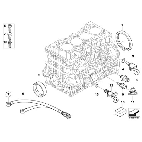 Capteur de pression d'huile moteur - Pièce d'origine BMW 12617549796