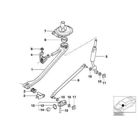 Mécanisme de changement de roulement des moteurs - Pièce d'origine BMW 25111434625 Mécanisme de changement de roulement des moteurs - Pièce d'origine BMW 25111434625