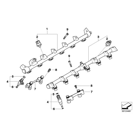 Joint torique supérieur d'injecteur de carburant du moteur - 6 pièces - Pièce d'origine BMW 13647516741 Joint torique supérieur d'injecteur de carburant du moteur - 6 pièces - Pièce d'origine BMW 13647516741