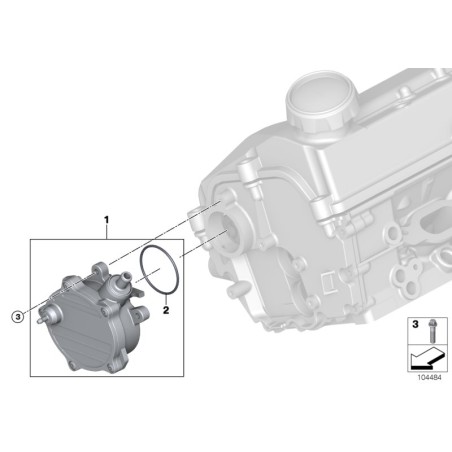 Joint torique de la pompe à vide du moteur - Joint d'étanchéité 55x2.0mm - Pièce d'origine BMW 11667509080