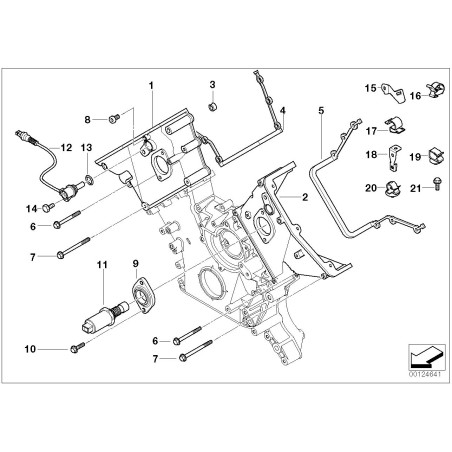 Joint de solénoïde Vanos moteur - Pièce d'origine BMW 11141435023 Joint de solénoïde Vanos moteur - Pièce d'origine BMW 11141435023