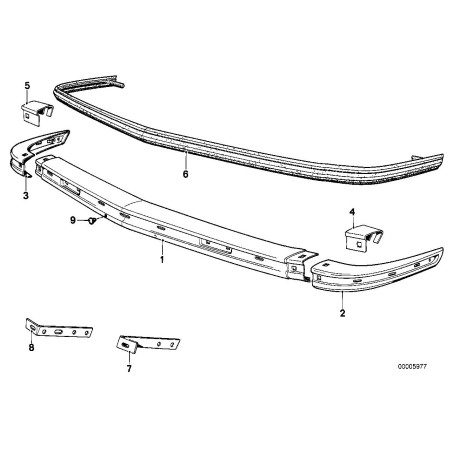 Bouclier avant Euro - Pièce d'origine BMW 51111864538 Bouclier avant Euro - Pièce d'origine BMW 51111864538