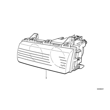 Phare européen droit - Pièce d'origine BMW 63128363496