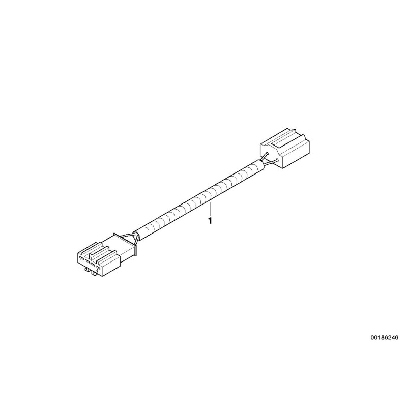 Faisceau de câblage arrière de feux de position européen - Pièce d'origine BMW 61122181307