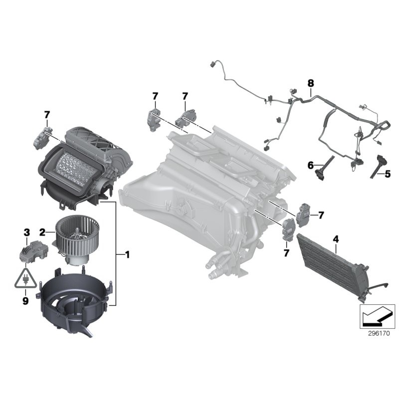 Capteur de température de l'évaporateur - Pièce d'origine BMW 64119116269