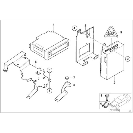 Échange de l'ordinateur de navigation - Pièce d'origine BMW 65906915036