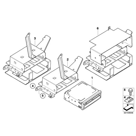 Ordinateur de navigation d'échange - Pièce d'origine BMW 65909176686
