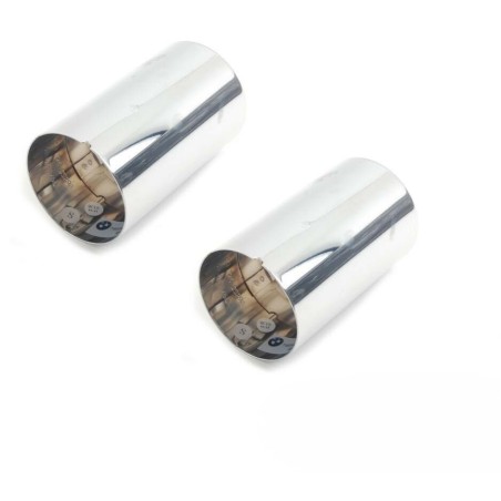 Échappement Série 1 2 3 4 Embout de tuyau d'échappement Chrome 2 pièces - Pièce d'origine BMW 2X18307610634 Échappement Série 1 2 3 4 Embout de tuyau d'échappement Chrome 2 pièces - Pièce d'origine BMW 2X18307610634