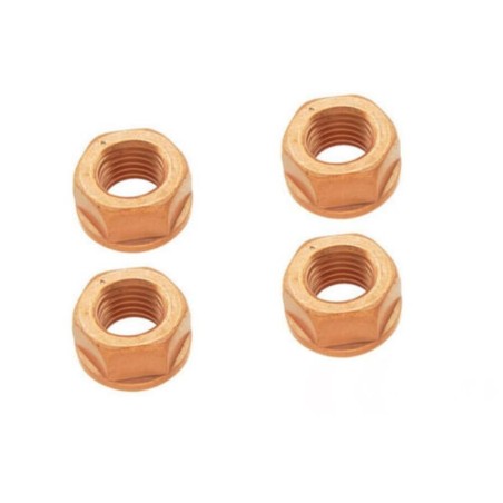 Écrou autobloquant à bride d'échappement Hex M10 4pcs - Pièce d'origine BMW 18301737774