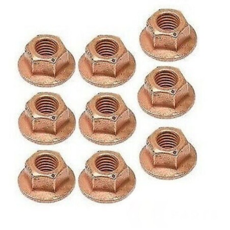 Écrou de collecteur d'échappement hexagonal M7 Ensemble de 9 - Pièce d'origine BMW 11721437202