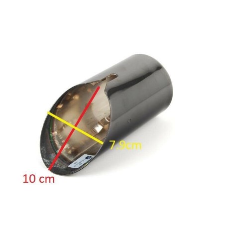 Embouts de tuyau d'échappement noirs - Ensemble de deux - Pièce d'origine BMW 2x18307610633