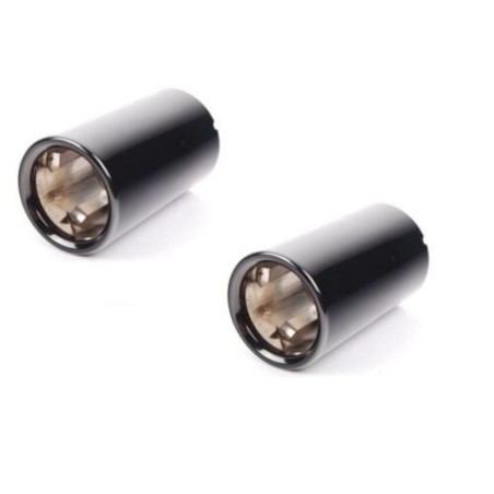 Embouts de tuyau d'échappement noirs - Ensemble de deux - Pièce d'origine BMW 2x18307610639