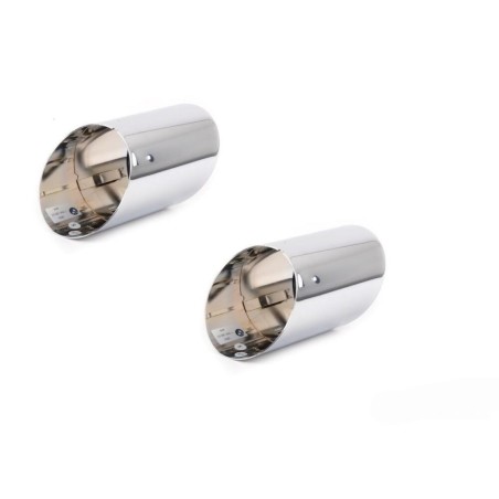 Embouts de tuyau d'échappement chromés - Ensemble de deux - Pièce d'origine BMW 2x18307599189 Embouts de tuyau d'échappement chromés - Ensemble de deux - Pièce d'origine BMW 2x18307599189