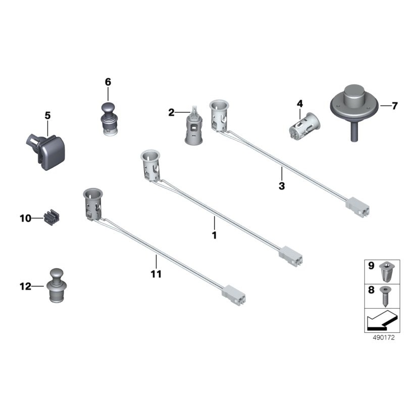 Écrou expansible - Pièce d'origine BMW 51161943152