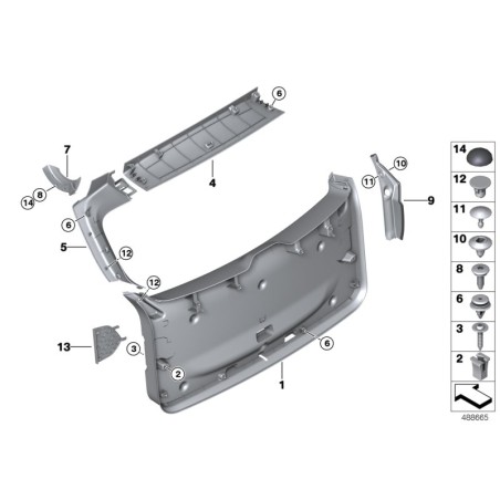 Écrou expansible - Pièce d'origine BMW 51717013308