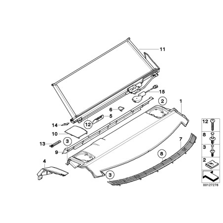 Rivet d'expansion - Pièce d'origine BMW 51111964186
