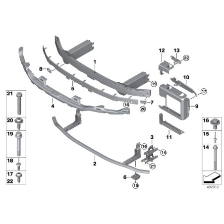 Rivet d'expansion - Pièce d'origine BMW 51117068126
