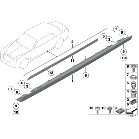 Rivet d'expansion - Pièce d'origine BMW 51118174184