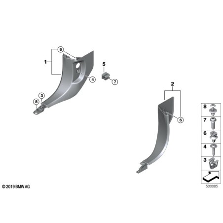 Rivet d'expansion - Pièce d'origine BMW 51418238532
