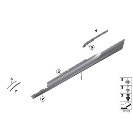 Rivet d'expansion - Pièce d'origine BMW 51718259788