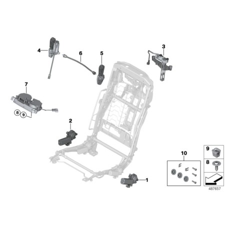 Écrou d'expansion Pack de 25 - Pièce d'origine BMW 63131378066
