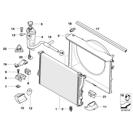 Bouchon de réservoir d'expansion - Pièce d'origine BMW 17111742231