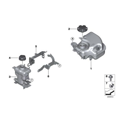 Bouchon de réservoir d'expansion - Pièce d'origine BMW 17117639021