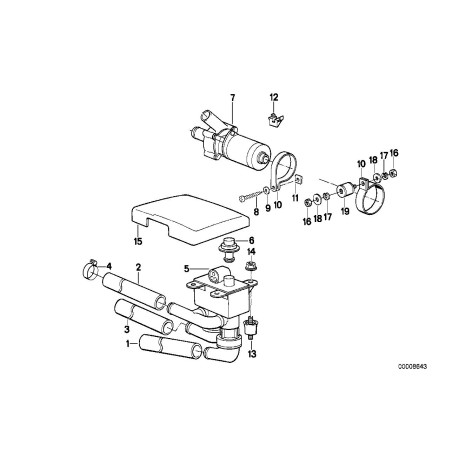 Soupape d'expansion E32 E28 E24 - Pièce d'origine BMW 64118390132