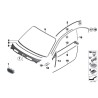 Revêtement de colonne B de porte extérieure droite - Pièce d'origine BMW 51377164946 Revêtement de colonne B de porte extérieure droite - Pièce d'origine BMW 51377164946