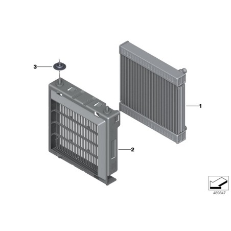 Cadre de radiateur externe - Pièce d'origine / BMW