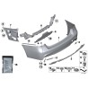 Bouclier arrière F82 - Pièce d'origine BMW 51128056223 Bouclier arrière F82 - Pièce d'origine BMW 51128056223
