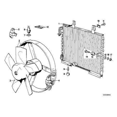 Roue du ventilateur - Pièce d'origine BMW 64541377298